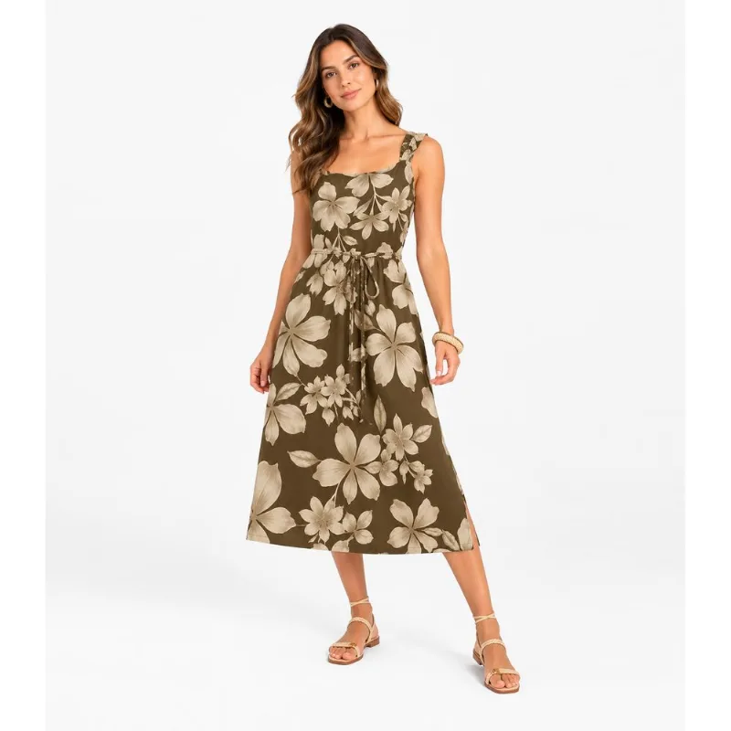 Vestido Midi Viscose Select Verde P