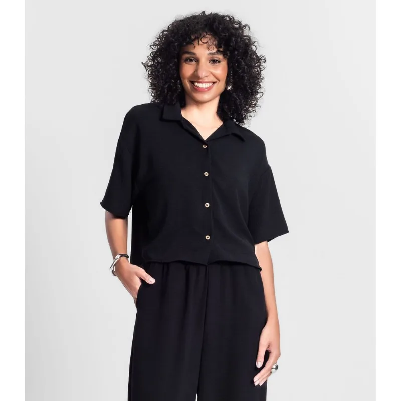 Camisa Feminina Em Air Flow Rovitex Preto P