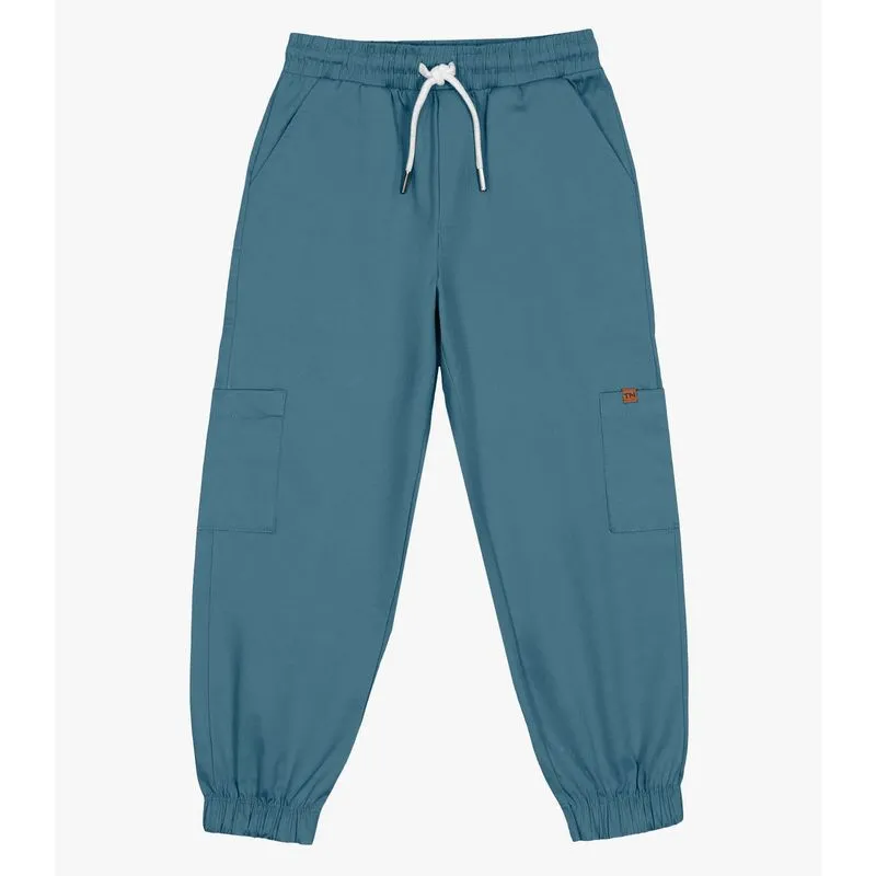Calça Infantil Menino Em Sarja Trick Nick Azul 10