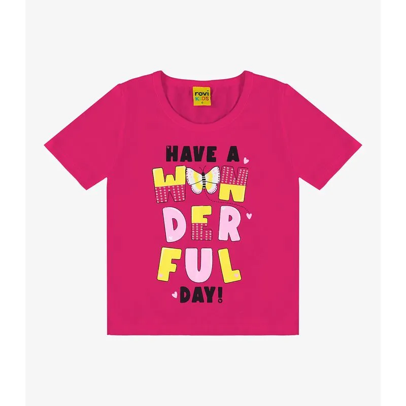 Blusa Infantil Feminina Rovi Kids Rosa 10