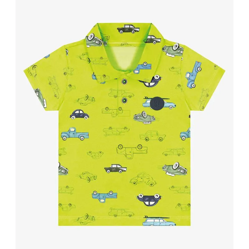 Camisa Polo Infantil Trick Nick Verde 2
