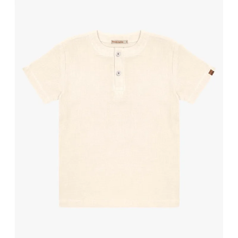 Camisa Infantil Masculina Trick Nick Bege 4