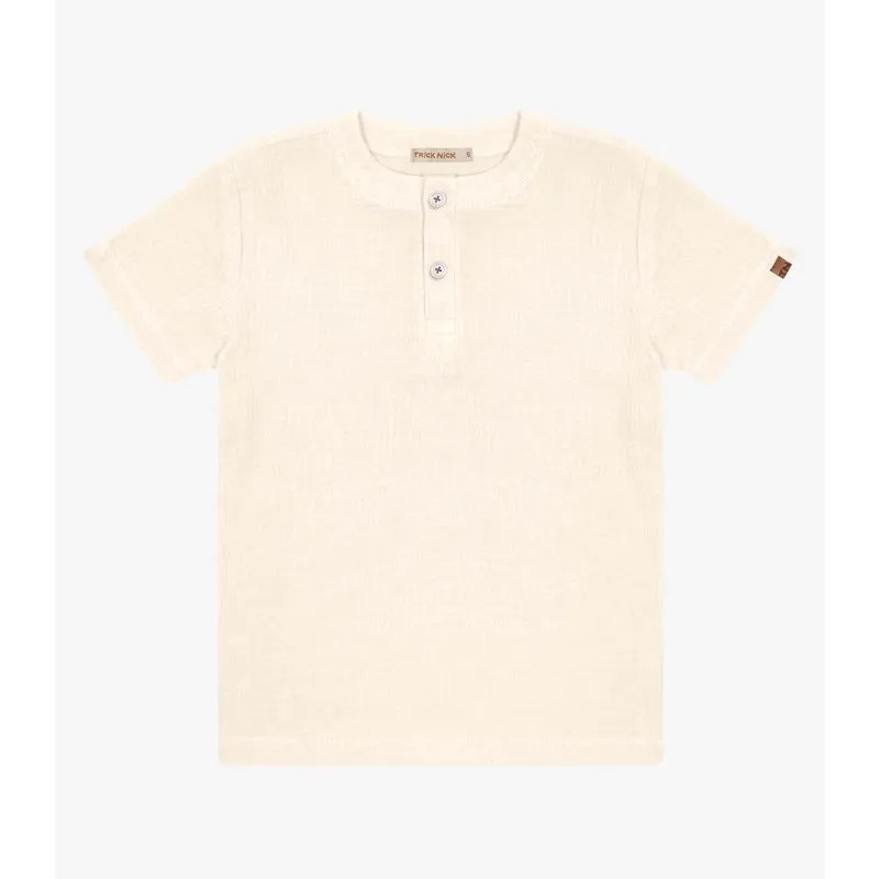 Camisa Infantil Menino Trick Nick Bege 8