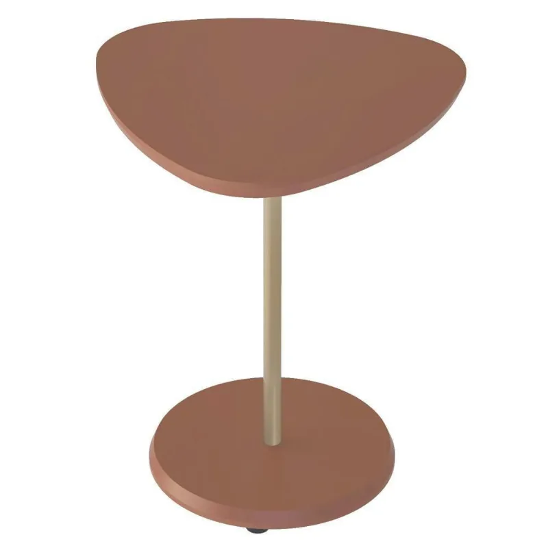 Mesa Apoio Alta Mdf Para Sala De Estar 51 Cm 4697 Terracota Arly Terracota