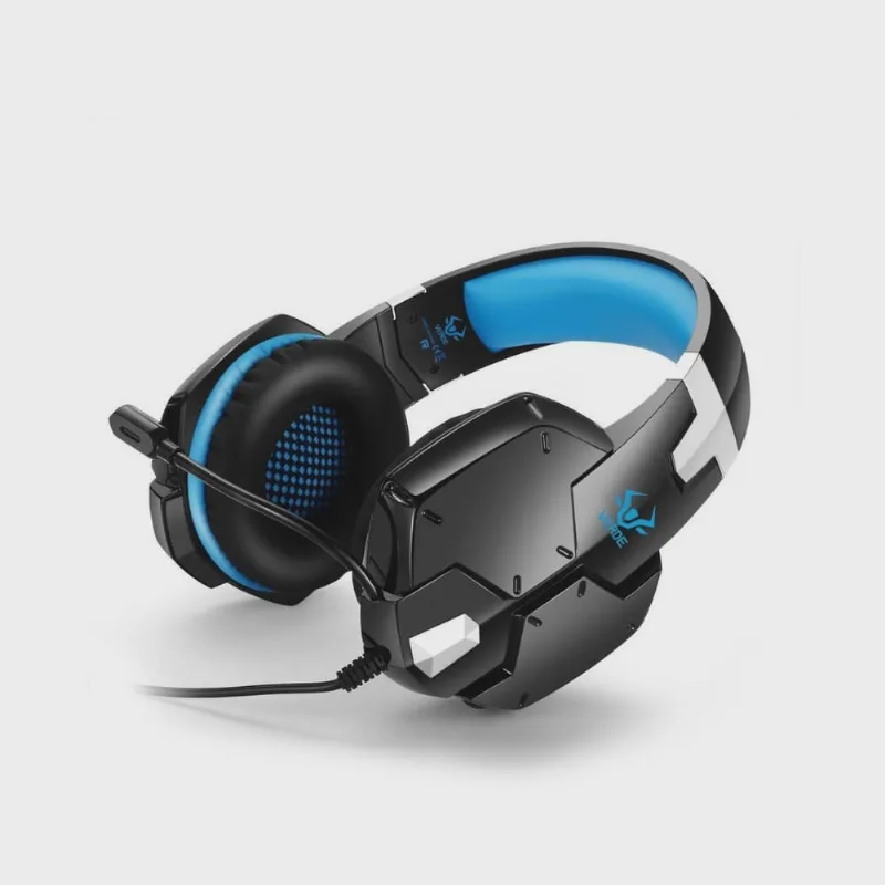 Fone De Ouvido Headset Gamer Ej-901 Preto/Azul - Verde