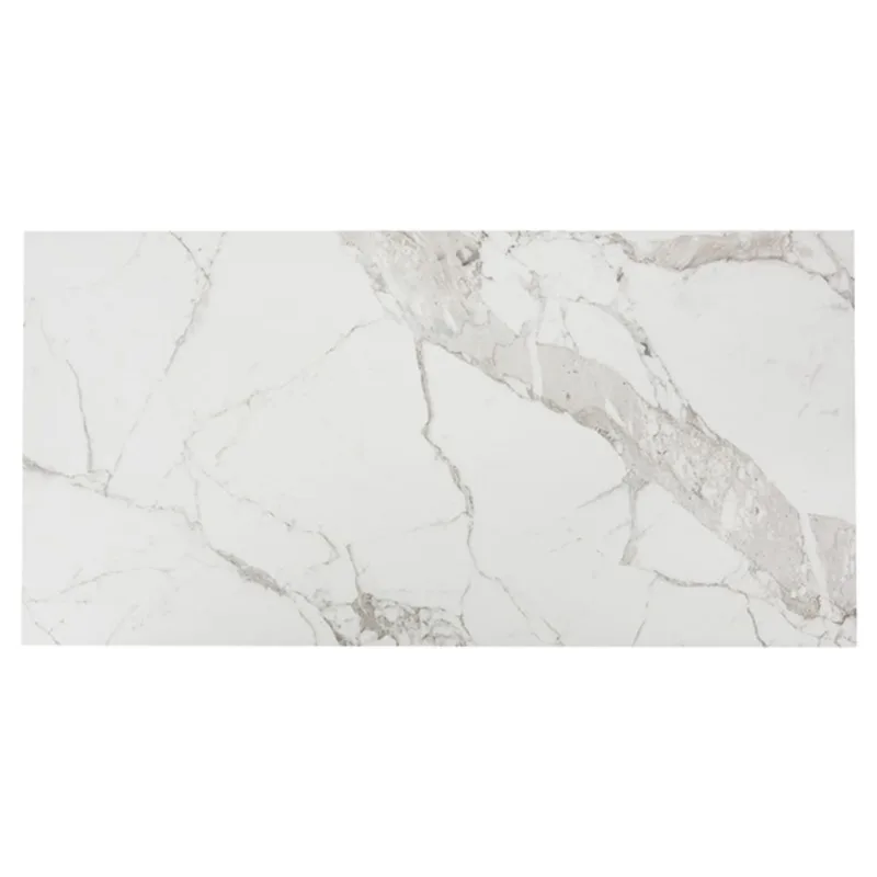 Mono Serra Porcelain Tiles Wall and Floor Calacatta Heavy Plus Traffic PEI Rating 18-in W x 36-in L 3 Pieces