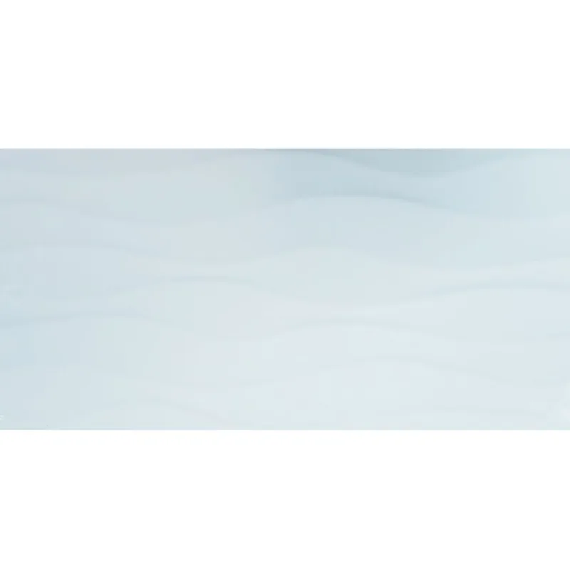 Mono Serra Modern Gloss Ceramic Tiles - 12-in x 24-in - Blue Wave