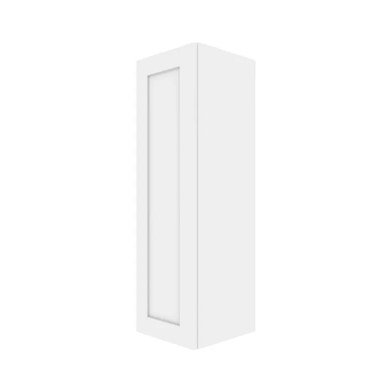 Landon & Co. ELITE Wall Cabinet with 1 Door Shaker Style 12-in W x 39.25-in H x 12-in D - White