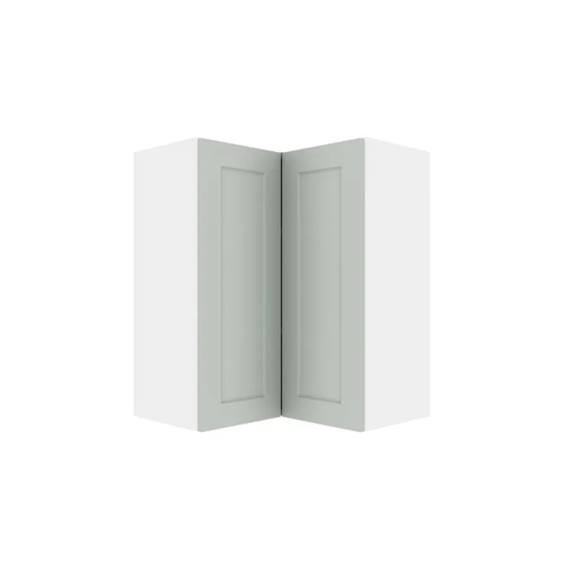 Landon & Co. ELITE Wall Corner Cabinet with 2 Doors Shaker Style 24-in W x 30.25-in H x 12-in D - Grey