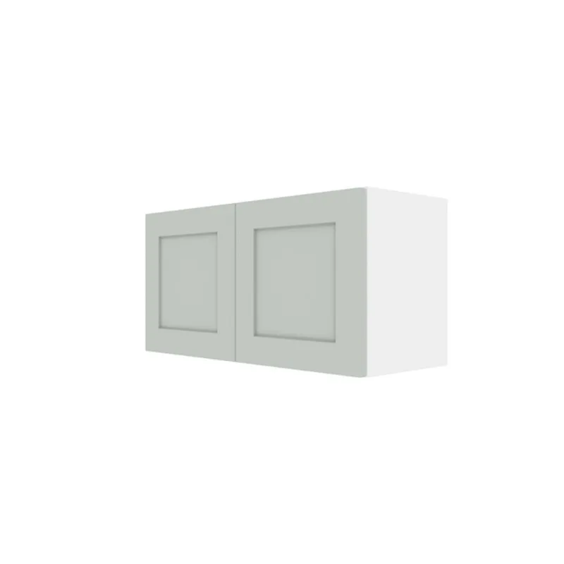 Landon & Co. ELITE Wall Cabinet with 2 Doors Shaker Style 30-in W x 15-in H x 12-in D - Grey