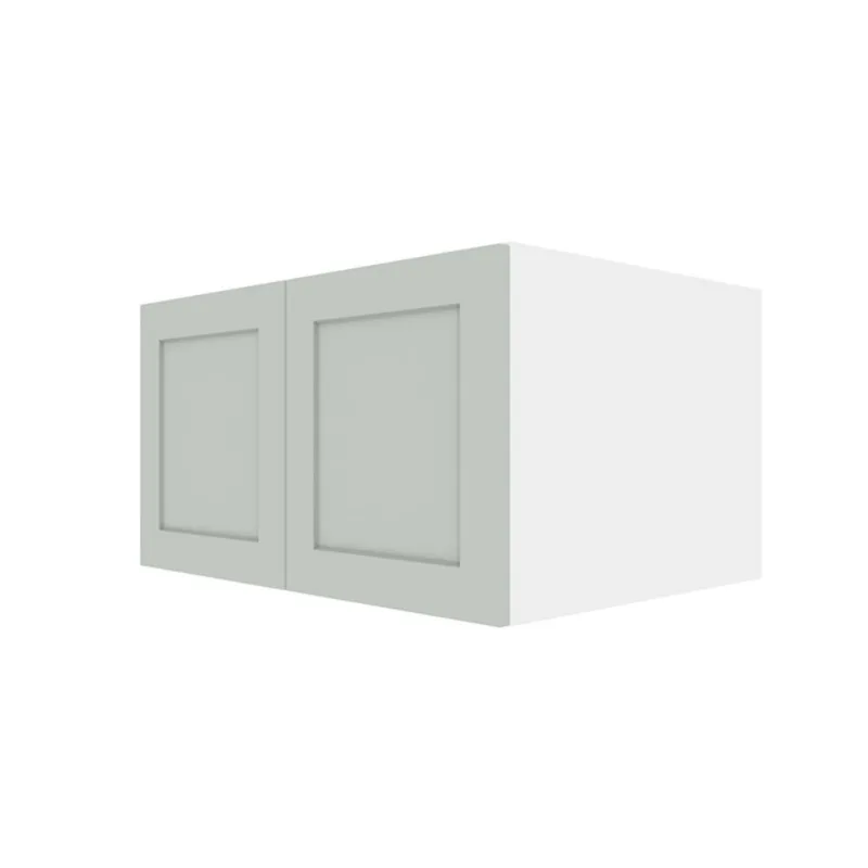 Landon & Co. ELITE Wall Cabinet with 2 Doors Shaker Style 33-in W x 18-in H x 24-in D - Grey
