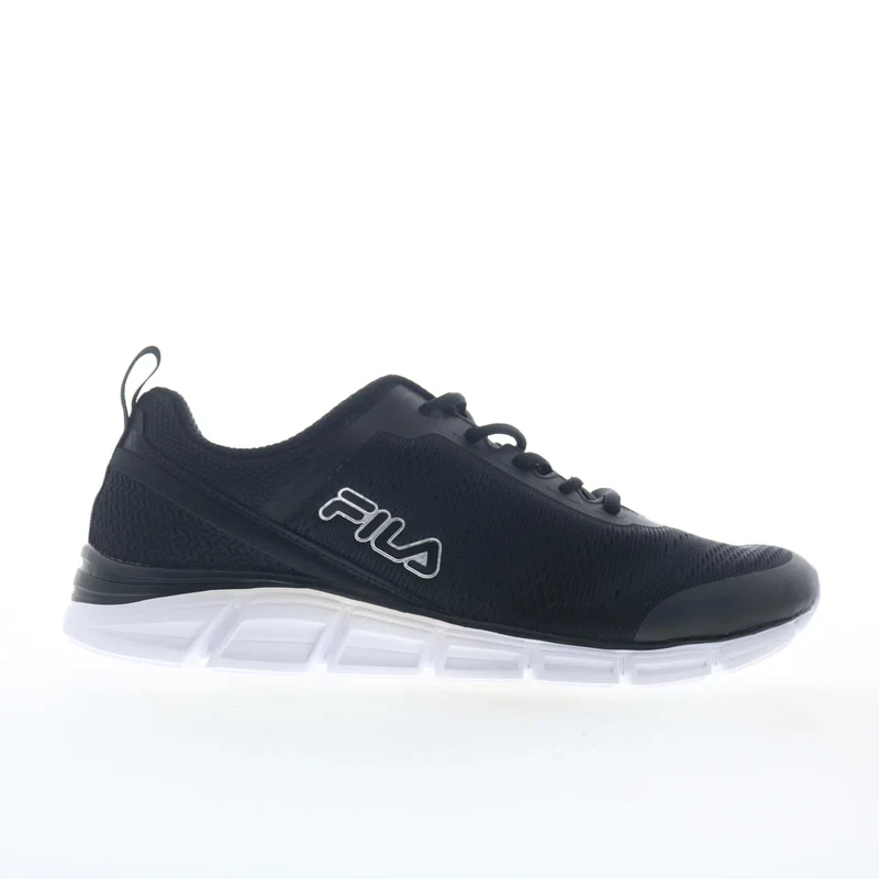 Fila Flashattack 1RM01271-003 Mens Black Canvas Athletic Running Shoes 11.5