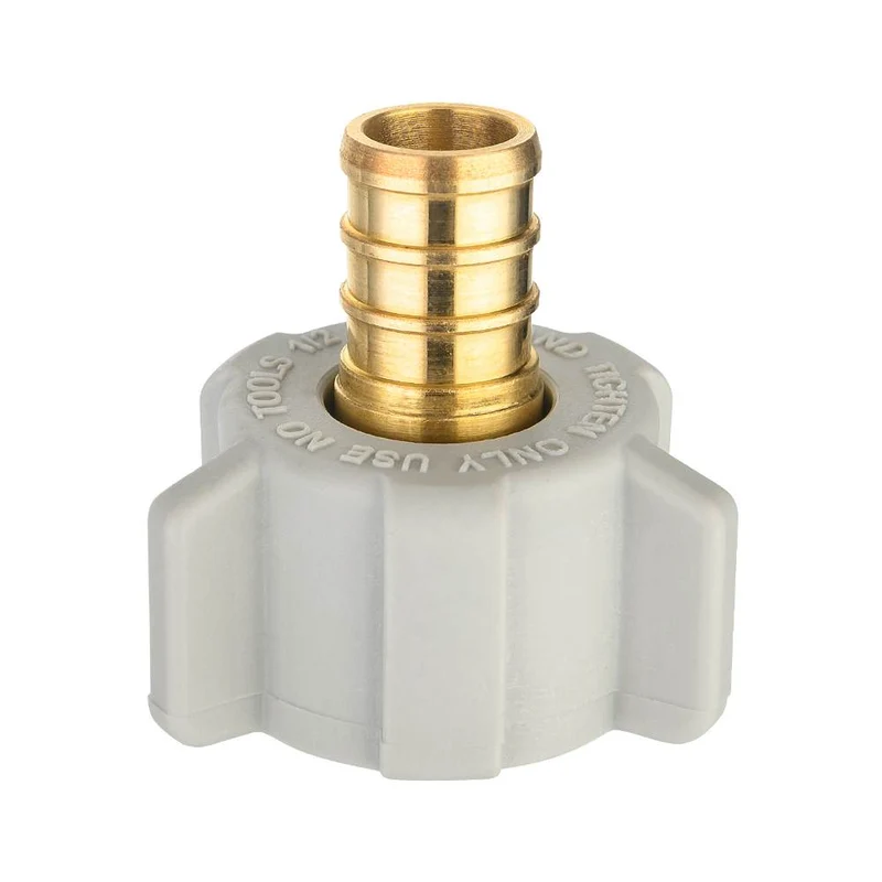 PEX-B Crimp x Female NPT Swivel Adapter (Lead Free) - Pick Size to Add 1/2" x 1/2" Female NPT / 1