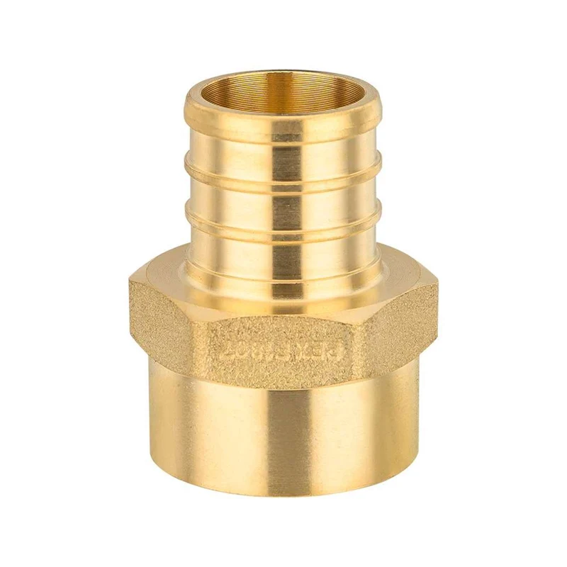PEX-B Crimp x Female NPT Threaded Reducing Adapter (Lead Free) - Pick Size to Add 1" PEX x 3/4" Female Threaded / 1