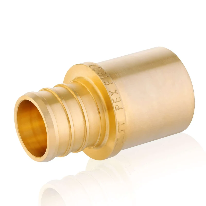 PEX-B Crimp x Male Sweat Adapter (Lead Free) - Pick Size to Add 1" PEX x 1" Male Sweat / 1