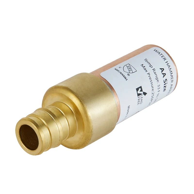 1/2" PEX-A Expansion Connection, Water Hammer Arrestor, Copper - Pick Size to Add Straight / 1