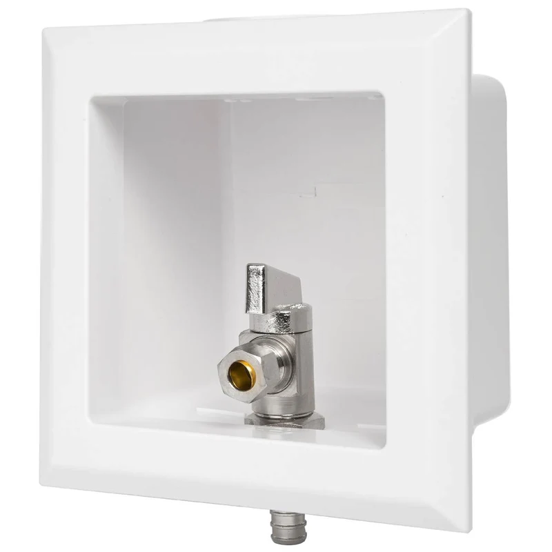 PEX Crimp (F1807) Inlet, Dishwasher Outlet Box - Pick Size to Add 1/2" PEX Crimp Inlet / 1