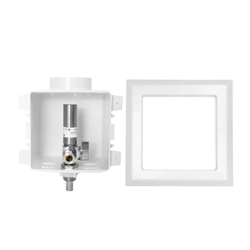 PEX Crimp (F1807) Inlet, Dishwasher Outlet Box - Pick Size to Add 1/2" PEX Crimp Inlet with Copper Hammer Arrestor / 1