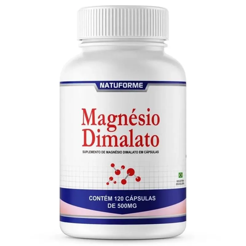 Magnésio Dimalato 500Mg Com 120 Cáps Natuforme