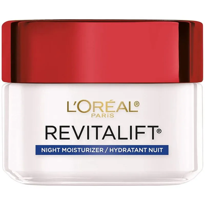 Creme Noturno Anti-Idade L'Oreal Paris Revitalift, Hidratante Facial, Paraben Free, 1.198ml
