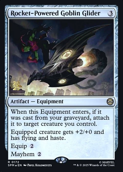 Rocket-Powered Goblin Glider (172s) - Date Stamped Foil / Near Mint