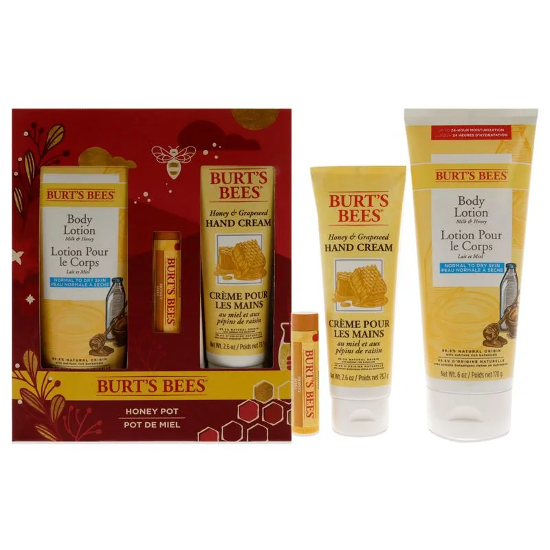 Burts Bees Honey Pot Gift Da Burts Bees Para Unissexo - 3 Pçs 6o