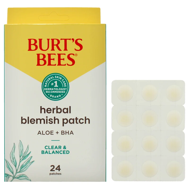 Burt's Bees Clear and Balanced Herbal Blemish Patch by Burts Bees for Women - 24 Count Patches 24 Count