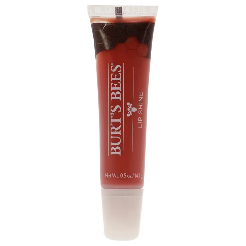 Brilho Labial Burts Bees Lip Shine #013 Peachy 15ml Para Mulheres