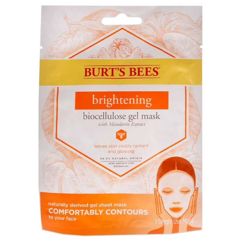 Máscara Facial Em Gel De Biocelulose Iluminadora Da Burts Bees Para Mulher