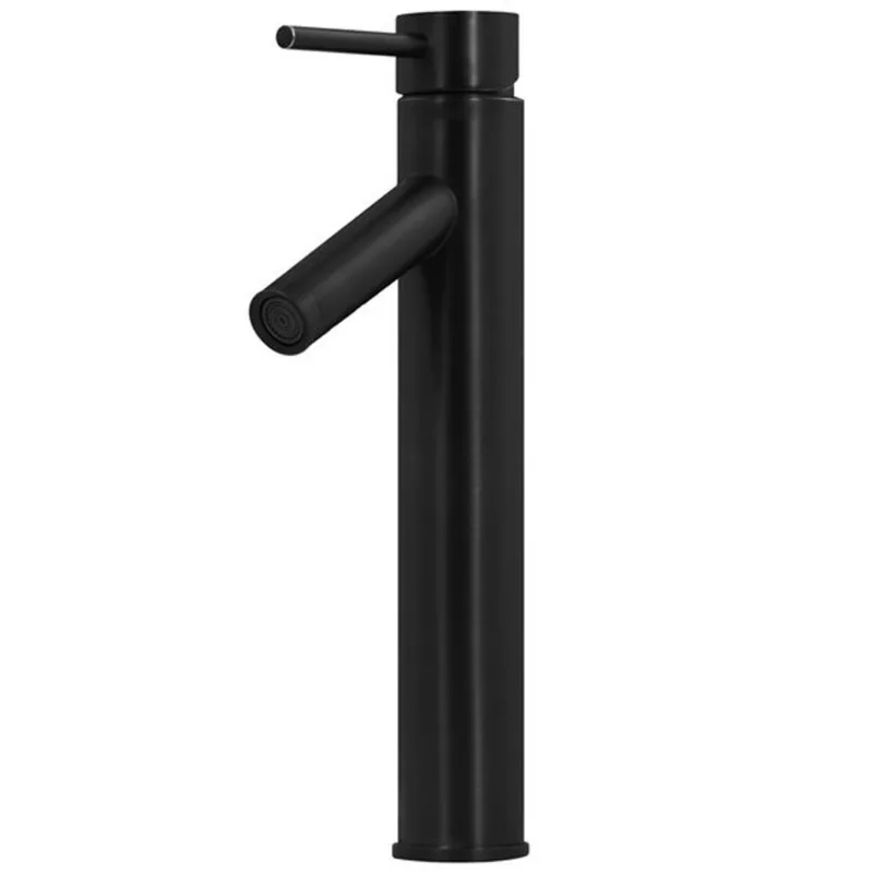 Novatto Dalyss Matte Black 1-Handle Vessel Bathroom Sink Faucet