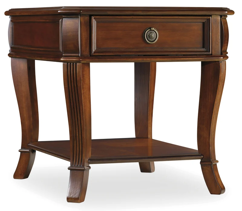 Hooker Furniture - Brookhaven End Table - 281-80-113 Medium Brown / 28" X 24" X 24"