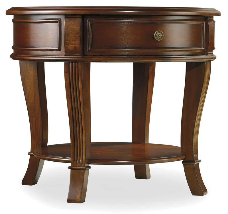 Hooker Furniture - Brookhaven Round Lamp Table - 281-80-116 Medium Brown / 28" X 28" X 24"