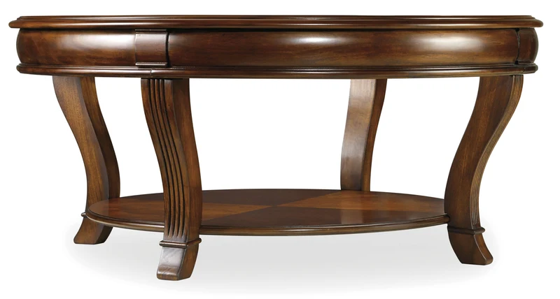 Hooker Furniture - Brookhaven Round Cocktail Table - 281-80-111 Medium Brown / 42.25" X 42.25" X 18.75"