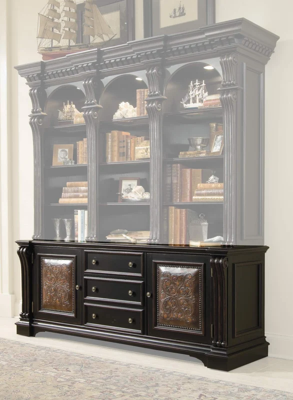 Hooker Furniture - Telluride Bookcase Base - Black - 370-10-265 Black / 22.5" X 72.25" X 30"