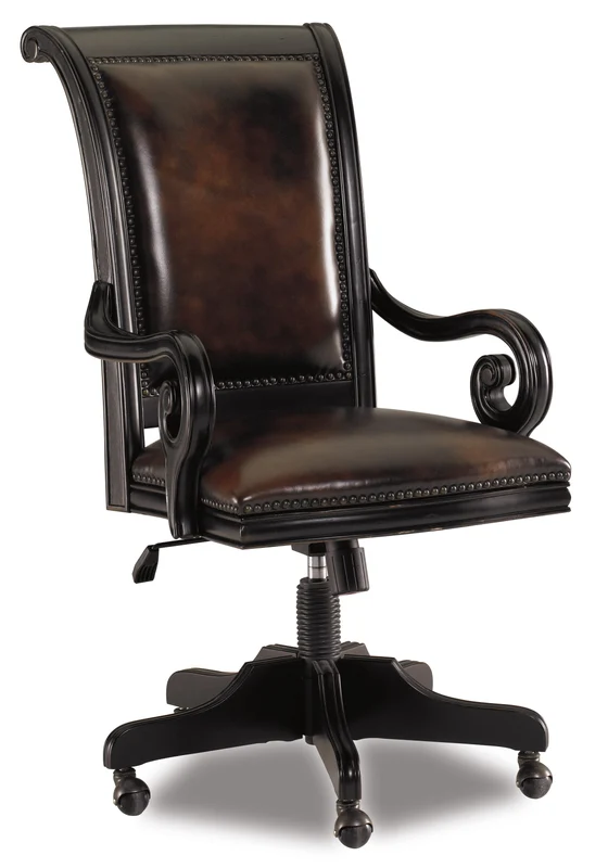 Hooker Furniture - Telluride Tilt Swivel Chair - 370-30-220 Black / 29.75" X 24" X 43.5"