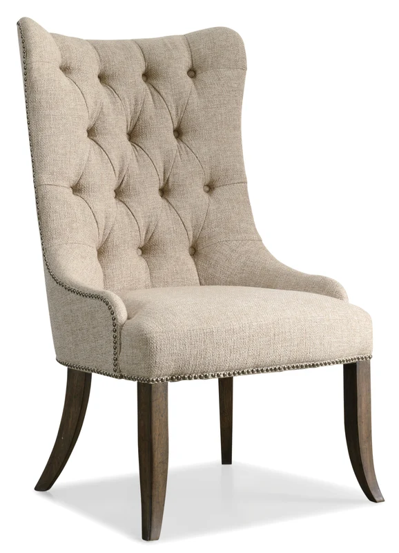 Hooker Furniture - Rhapsody Tufted Dining Chair - 5070-75511 Beige / 30.75" X 26.75" X 45.5"