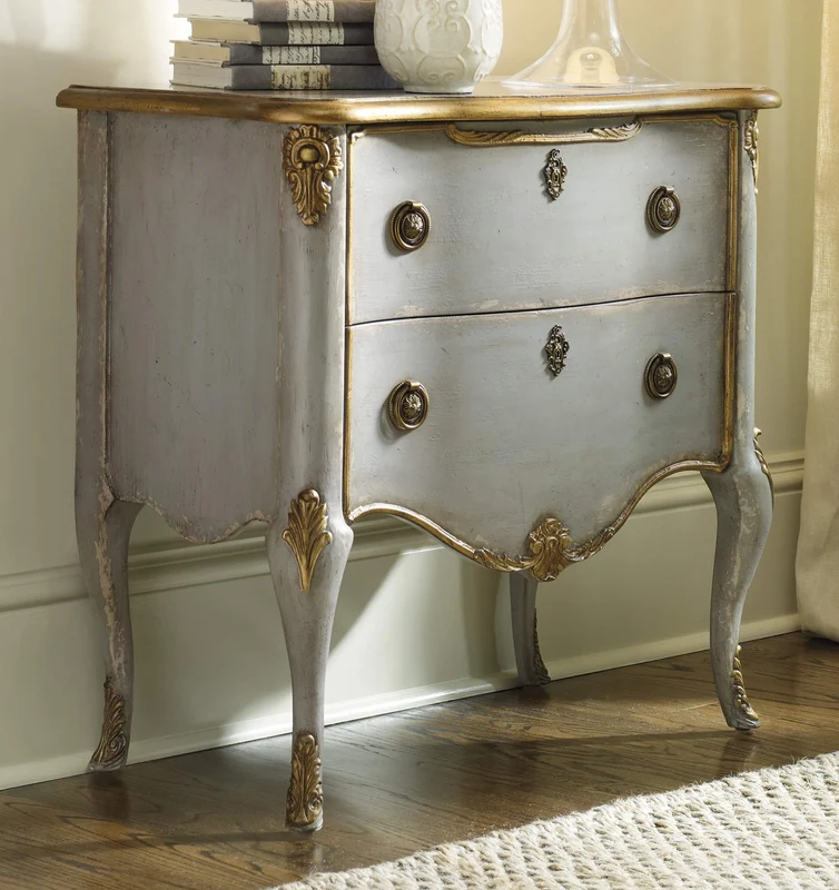 Hooker Furniture - French Two Drawer Chest - Gray - 500-50-887 Gray / 16" X 30" X 30"