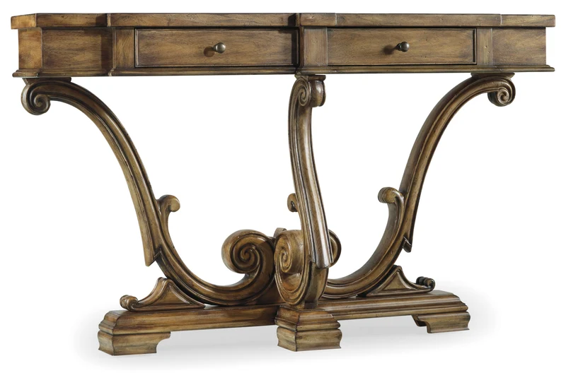Hooker Furniture - Sanctuary Thin Console-Amber Sands - 3022-85001 Medium Brown / 12.75" X 60" X 36"