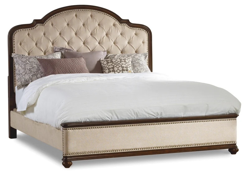 Hooker Furniture - Leesburg King Upholstered Bed - 5381-90866 Beige / King
