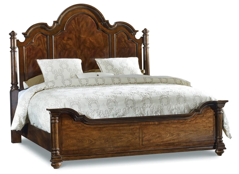 Hooker Furniture - Leesburg Queen Poster Bed - 5381-90650 Dark Wood / Queen