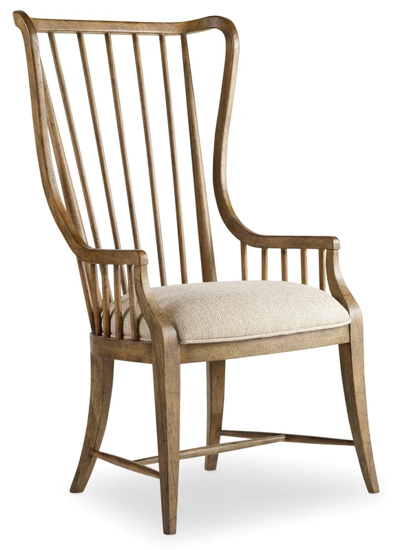 Hooker Furniture - Sanctuary Tall Spindle Arm Chair - 5401-75400 Beige / 26" X 25.25" X 46"