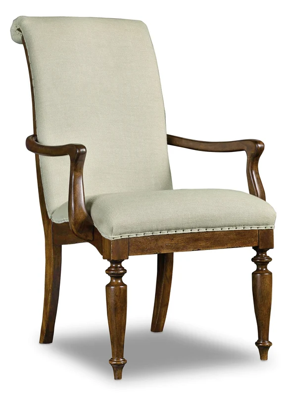 Hooker Furniture - Archivist Upholstered Arm Chair - Hooker Furniture - 5447-75400 Beige / 28" X 25.5" X 39.75"