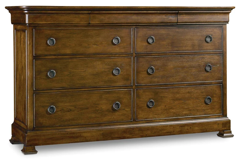 Hooker Furniture - Archivist Nine-Drawer Dresser - 5447-90002 Dark Brown / 20.25" X 68" X 40.25"
