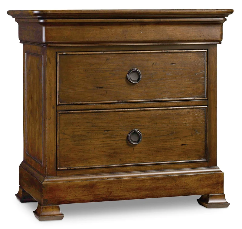 Hooker Furniture - Archivist Three-Drawer Nightstand - 5447-90016 Dark Brown / 18" X 32" X 30"