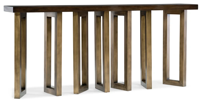 Hooker Furniture - Melange Connelly Hall Console - 638-85287-DKW Dark Wood / 14" X 72" X 32.25"