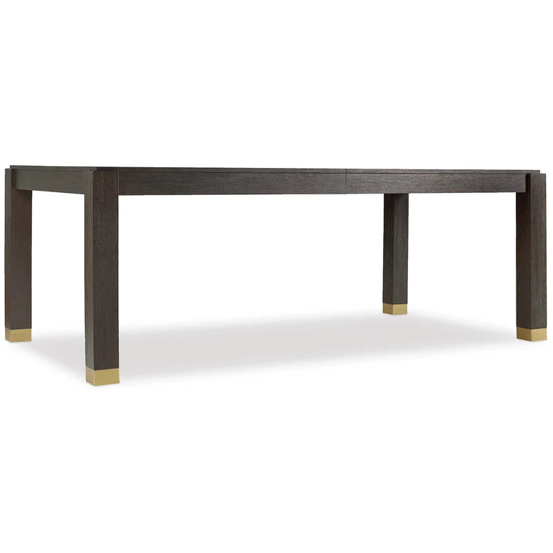 Hooker Furniture - Curata Rectangle Dining Table w/2-20in leaves - 1600-75200A-DKW Dark Brown / 44" X 82" X 30.25"