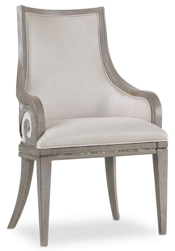 Hooker Furniture - Sanctuary Upholstered Arm Chair - 5603-75400-LTBR Beige / 26.75" X 23.5" X 40.5"