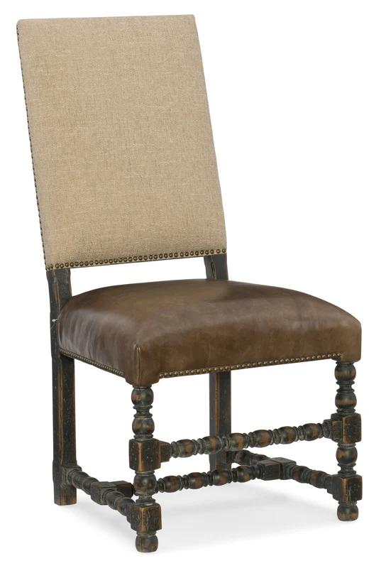 Hooker Furniture - Hill Country Comfort Upholstered Side Chair - 5960-75410-BLK Beige / 25.5" X 22.5" X 43.75"