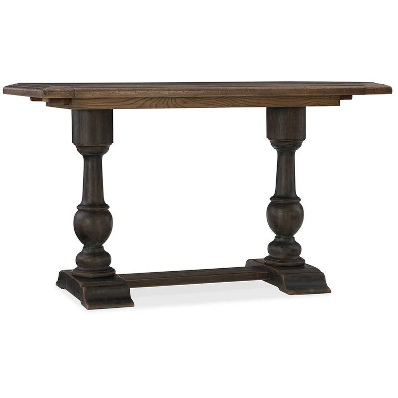 Hooker Furniture - Balcones 60in Friendship Table w/2-12in Leaves - 5960-75206-BRN Dark Wood / 32" X 60.5" X 36"