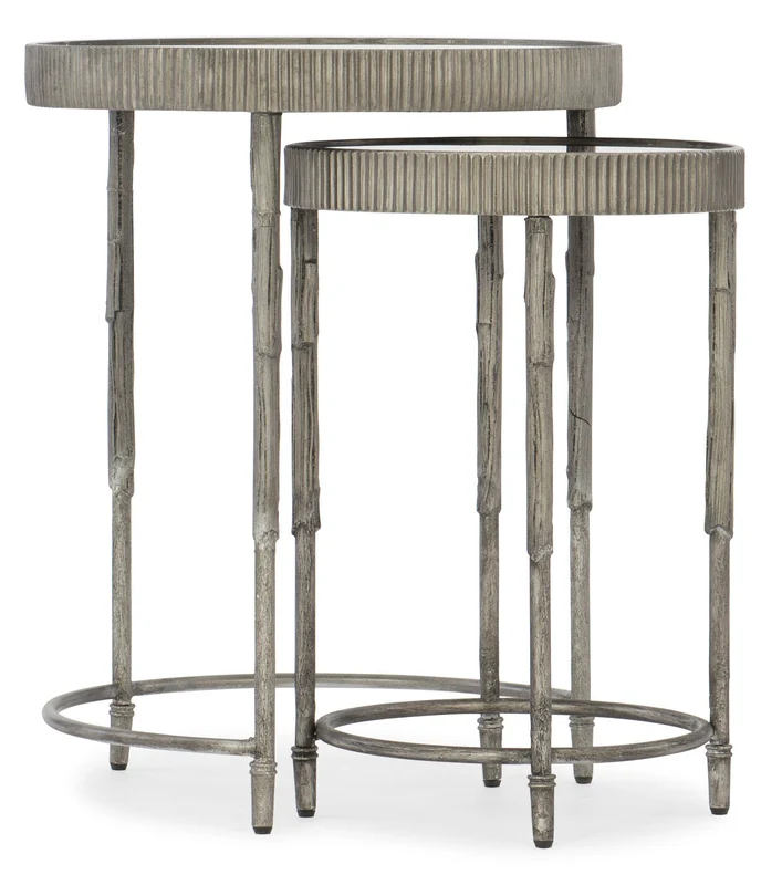 Hooker Furniture - Accent Nesting Tables - 5594-50001-SLV Silver / 19.5" X 19.5" X 24"
